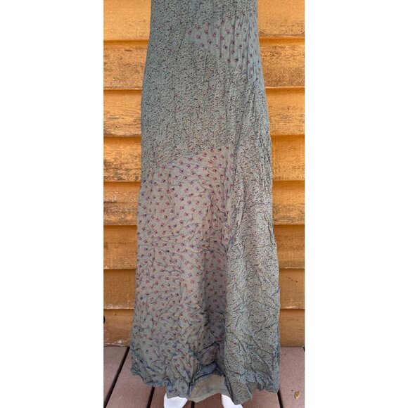 Ella Moss EDFZ10873 Made in USA Rayon Green Maxi Dress Size S - Picture 10 of 10